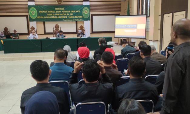 Pembinaan Dirjen Badilum di PT Babel