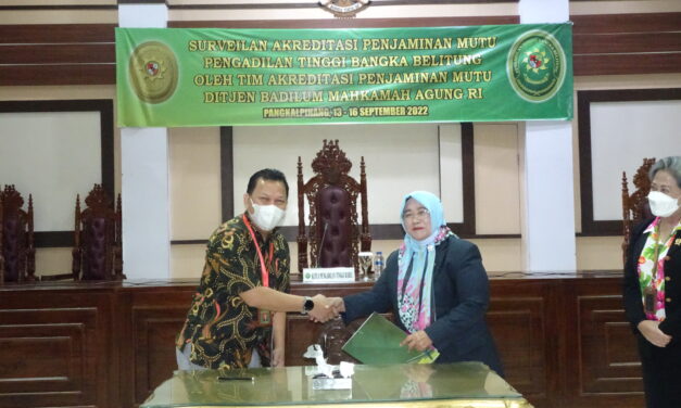 Rapat Opening Survailance Akreditasi Penjaminan Mutu oleh Dirjenbadilum