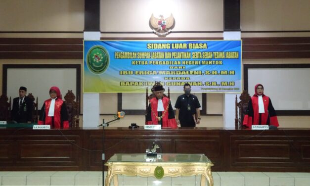 Pengambilan Sumpah, Pelantikan dan Serah Terima Jabatan Ketua PN Mentok