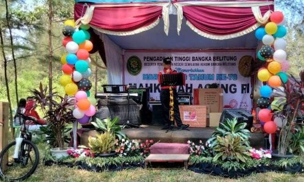 Meriah, Pengadilan Tinggi Bangka Belitung Gelar Semarak Peringatan HUT RI dan HUT MA RI ke-78 Tahun