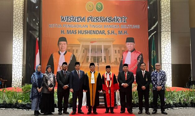 Ketua Mahkamah Agung RI Pimpin Prosesi Wisuda Purnabakti KPT Bangka Belitung