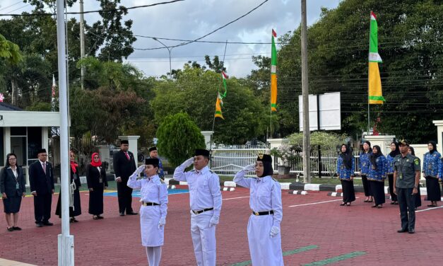 PELAKSANAAN UPACARA DALAM RANGKA MEMPERINGATI HUT RI KE 80 TAHUN PADA PENGADILAN TINGGI BANGKA BELITUNG