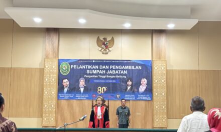 Pelantikan Pejabat Struktural Baru di Pengadilan Tinggi Bangka Belitung