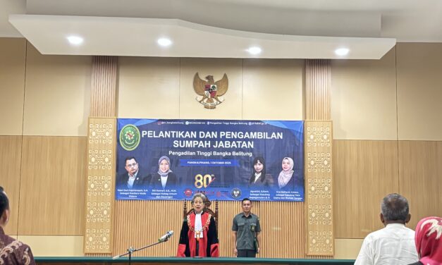 Pelantikan Pejabat Struktural Baru di Pengadilan Tinggi Bangka Belitung