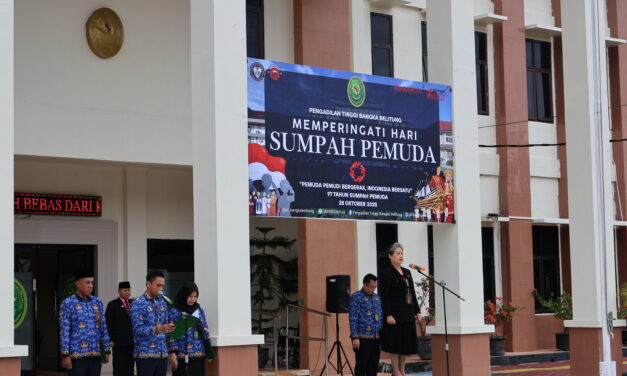 PENGUATAN KOMITMEN KEBANGSAAN : PT BABEL Gelar Upacara Peringatan Hari Sumpah Pemuda ke-97 Tahun 2025