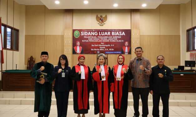 PELANTIKAN DAN SERTIJAB KPN KOBA: NOVITA WITRI, S.H., M.KN. RESMI PIMPIN PN KOBA