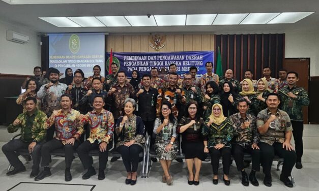 PENGUATAN PILAR YUDISIAL: PT BABEL TEGASKAN SEMA 10/2005 DAN INTEGRITAS MENDALAM DI PN MENTOK