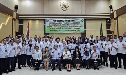 PT BABEL TINGKATKATKAN KUALITAS YUDISIAL: Pengawasan Komprehensif di Pengadilan Negeri Pangkalpinang