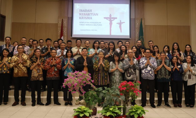 Pererat Spiritualitas dan Integritas, KRISMA Sewilayah Pengadilan Tinggi Bangka Belitung Gelar Ibadah Bersama