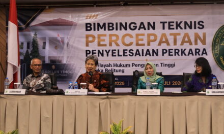 Akselerasi Peradilan Modern: Pengadilan Tinggi Bangka Belitung Sukses Gelar BIMTEK Percepatan Penyelesaian Perkara Tahun 2026
