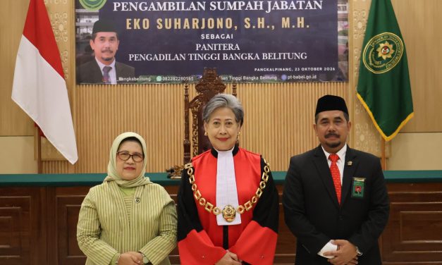Menyongsong Babak Baru Kepaniteraan: Eko Suharjono, S.H., M.H. Resmi Emban Amanah Sebagai Panitera Pengadilan Tinggi Bangka Belitung